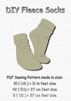 the sewing pattern is shown with instructions for how to sew and use it on shoes