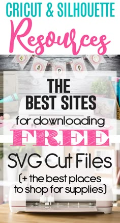 the best sites for free cricut and silhouette resources to use on your project