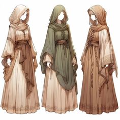 Simple Fantasy Outfits Drawing, Forest Outfit Drawing, Fantasy Clothing Art Reference, Fantasy Outfit Reference, Fantasy Outfits Drawing, Fantasy Clothing Drawing, Fantasy Clothes Drawing Reference, Medieval Clothing Drawing, Fantasy Outfits Design