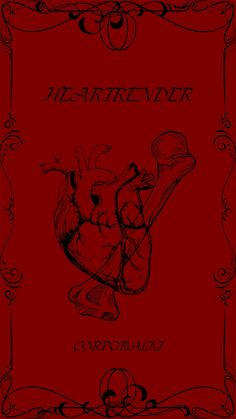 a red book cover with an image of a heart