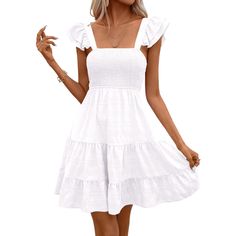 Tankaneo Womens 2023 Casual Summer Ruffle Dresses Square Neck Smocked Elastic Waist A-Line Layered Swing Flowy Mini Dress Product Details Size: X-Large Color: White Brand: No Brand Mpn: Does Not Apply Upc: Does Not Apply Ean: Does Not Apply * Package Dimensions : 11.8 X 9.8 X 0.75 Inches; 1.36 Pounds * Department : Womens * Date First Available : May 15, 2023 Tankaneo Womens 2023 Casual Summer Ruffle Dresses Square Neck Smocked Elastic Waist A-Line Layered Swing Flowy Mini Dress Product Details Hippie Maxi Dress, Striped Casual Dresses, Ruffle Dresses, Strapless Tube Dress, Cute White Dress, Elegant Mini Dress, White Sundress, Flowy Mini Dress, Black Dress With Sleeves