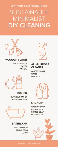 an info sheet describing how to clean your house