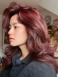 Red Hair Color Ideas, Cherry Red Hair, Hair Play, Magenta Hair, Plum Hair, Wine Red Hair, Embracing Diversity, Wine Hair, Red Hair Inspo