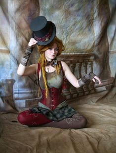 Steampunk afternoon tea Circus Fashion, Punk Girls, Steampunk Women, Pantomime