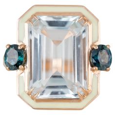 Art Deco Style 6.50 Ct Topaz and Montana Sapphire 14K Gold Cocktail Ring This ring was made with quality materials and excellent handwork. I guarantee the quality assurance of my handwork and materials. It is vital for me that you are totally happy with your purchases. 14K Solid Rose Gold. with hallmark. Weight: -6.53 Grams (It may vary according to the ring size.) Main Stone Details: -6.50 Ct Topaz Side-Left&Right Stone Details: -Total 0.80 ct Montana Sapphire We design the jewelry you buy spec Stile Art, Vintage Cocktail Ring, Gold Cocktail Ring, Diamond Free, Gold Cocktail, Gold Art Deco, Montana Sapphire, Estilo Art Deco, Gold Art