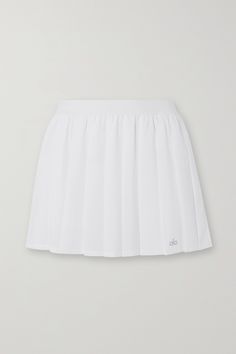 All of Alo Yoga's pieces are tested by the brand's in-house team to ensure they fit perfectly during your workout. This 'Varsity' tennis skirt is made from four-way stretch-jersey with classic pleats and an elasticated waistband. It's fitted with shorts underneath so you can move around easily on the court and has a handy hidden pocket. Yoga, Tennis, Yoga For Women, Hidden Pocket, Tennis Skirt, Alo Yoga, The Court, Net A Porter, Porter