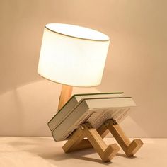 42027415765034|42027415797802|42027415830570|42027415863338 Boho Desk Lamp, Unique Lamp Design, Cozy Lamp Lighting, Cozy Lighting Living Room, Lamp Shapes, Cozy Lamp, Wooden Robot, Creative Lamp, Rocket Lamp