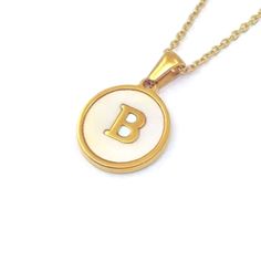 Letter B Pendant 18k Gold Plated Real Mother Pearl Want A Different Initial? Just Let Us Know. “B” Letternecklace Alphabet Initial Gifts Are One Of The Best Ways To Show Your Loved Ones How Much You Value Them. Choose The Alphabet Initial You Want Real Mother Pearl Handmade Item Materials: 18k Gold Plated, Mother Pearl, Stainless Steel Tag Necklace Alphabet Necklace Closure: Lobster Adjustable Pendant Size: 16.3mm (Round) Length 17.5” Style: Minimalist Trendy Nicely Packaged Ready To Gift In A B Horror Necklace, B Necklace, Alien Necklace, Necklace Closure, Mickey Mouse Necklace, Wedding Earrings Studs, Wedding Studs, Alphabet Necklace, Flower Statement Necklace