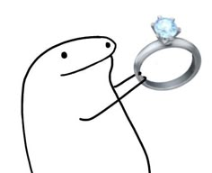 a drawing of a ring with a diamond on it