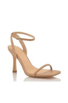 The Classic Nude Heel Square Toe and Ankle Strap Nude Bridesmaid Shoes, Nude Wedding, Ballet Heels, Nude Strappy Heels, Prom Accessories, Beige Heels, Bridal Heels, Nude Shoes, Bridesmaid Shoes