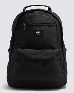 Vans Backpack For Outdoor Activities, Vans Functional Backpack For Back To School, Functional Vans Backpack For Back To School, Vans Travel Backpack, Vans Black Travel Backpack, Vans Standard Backpack For Travel, Vans Black Backpack For Travel, Casual Vans Backpack For Outdoor Activities, Functional Vans Backpack