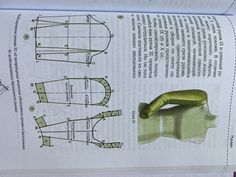 an open book with instructions on how to sew