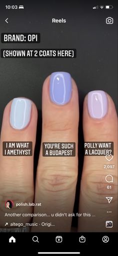 Opi I Am What I Amethyst, Opi Amethyst, Red Carpet Nails, Natural Nails Manicure, Nail Glam, Cute Nail Colors, Pedi Ideas, Opi Polish, Opi Nail Colors