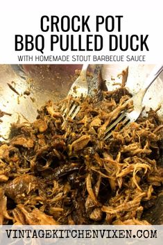 Slow Cooker Duck, Wild Duck Recipes, Modern Homemaking, Duck Recipe, Pork Bbq, Modern Homesteading, Bbq Ideas