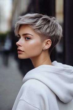 Top 80 + Amazing Hairstyles for Short Hair 🌺 Best Hairstyles for Girls|Beautiful Hair style Pixie Haircut Platinum Blonde, Really Short Hair