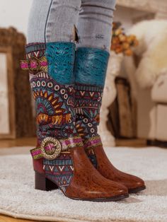 Brown Bohemian Boots, Leather Knee Boots, Reindeer Headband, Shirt Refashion, Knit Sweaters, Knee Boot, The Bohemian, Suede Boots, Knee High Boots