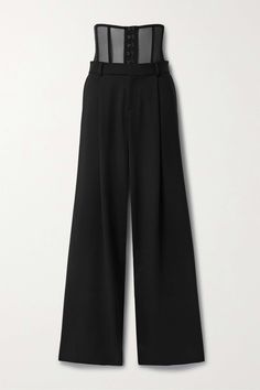 Pinstripe Outfit, Unique Black Dresses, Unique Corset, Styling Pants, Corset Pants, Unique Pants, The Tudor, Closet Fashion, Pants Design