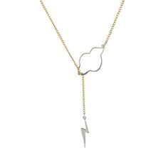 Weather the Storm Necklace - Silver Bolt – Peggy Li Creations Joan Watson, Cloud Necklace, Lariat Style Necklace, Lucy Liu, Oxidized Sterling Silver, Lightning Bolt, Style Necklace, The Storm, Cool Gifts