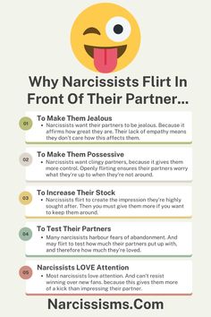 Please CLICK HERE For More On Why Narcissists Flirt In Front Of Their Partner... Female Narcissism, Narcissism Traits, Narcissistic Women, Pop Psychology, Family Dysfunction, Nlp Techniques, Dealing With Difficult People