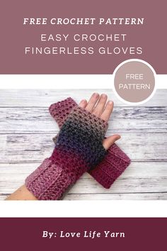 the free crochet pattern for fingerless gloves