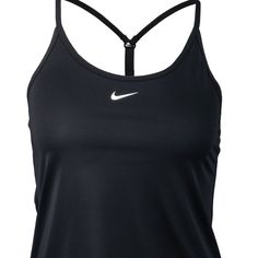 a women's nike tank top in black