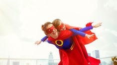 Superhero mother and daughter playing on city rooftop Pathological Demand Avoidance, Kat Diy, Single Dads, Great Leaders, Best Mother, Good Parenting, Single Mothers, Super Mom, Baby Play