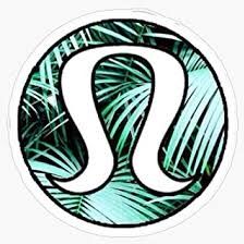 the letter s in a circle surrounded by palm leaves sticker on a white background