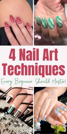 Easy Nail Art At Home, Easy Nail Art Ideas, Easy Diy Nail Art, Bow Nail Designs, Nail Care Diy, Nail Polish Hacks, Nail Art Diy Easy, Art At Home, Diy Nails At Home