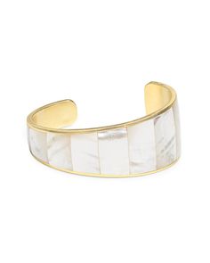 Looking for a new Gold bracelet? The Tenley Gold Cuff Bracelet in Ivory Mother-of-Pearl is a piece of modern jewelry featuring an artful silhouette and pieces of shell that have been cut and formed to fit the curvature of the bangle. No matter how you style it, this Gold bracelet is sure to be the star of your stack. Stylist Closet, Rose Gold Cuff Bracelet, Mother Of Pearl Bracelet, Mother Of Pearl Ring, Clean Sterling Silver, Jewelry Bracelets Silver, Gold Bracelet Cuff, Gold Cuffs, Ivory Pearl