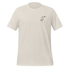 This t-shirt feels soft and lightweight, with the right amount of stretch. It's comfortable and flattering for all.  * 100% combed and ring-spun cotton (Heather colors contain polyester) * Fabric weight: 4.2 oz./yd.² (142 g/m²) * Pre-shrunk fabric * Side-seamed construction * Shoulder-to-shoulder taping * Blank product sourced from Nicaragua, Mexico, Honduras, or the US This product is made especially for you as soon as you place an order, which is why it takes us a bit longer to deliver it to you. Making products on demand instead of in bulk helps reduce overproduction, so thank you for making thoughtful purchasing decisions! Couture, Streetwear T Shirt, Streetwear Tshirt, Shirt Price, Nicaragua, Honduras, Heathers, Favorite Outfit, Fabric Weights