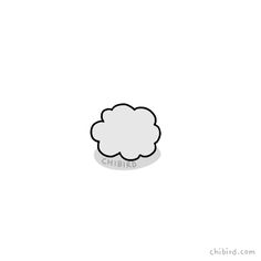 a white cloud with the word mind on it's side, in front of a white background