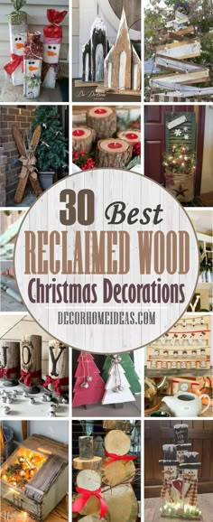 the best reclaimed wood christmas decorations