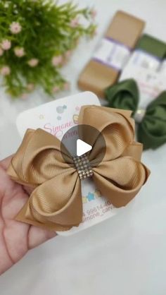 Handmade Hair Bows, Diy Hair Accessories, Diy Hair, Diy Hairstyles, Fabric Crafts, Hair Makeup, Diy Projects