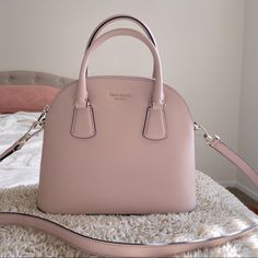 New With Tags; In Pristine Condition; 100% Authentic; Amp Up Your Style [Considering Reasonable Offers] Black Quilted Bag, Kate Spade Satchel, Bags Kate Spade, Black Satchel, Kate Spade Purse, Bag Light, Orange Leather, Leather Bows, Givency Antigona Bag