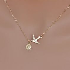 "Dove Bird Necklace wt virgin mary . This necklace express for love and friendship -All metal components onto 14k gold fill. -It could be sterling silver as well. IF you need 1\" extender(as video please leave a note at seller massage box) . ★ This beautiful necklace consists of, -14k Gold Fill Dove Pendent, -14k Gold Fill cable chain with spring claw, -14k circle medallion charm, -Come up with beautiful ribbon gift box. -One set of Care instruction package. MORE BIRDS NECKLACE https://www.etsy. Dainty Charm Necklaces With Miraculous Medal For Gifts, Dainty Charm Necklaces With Miraculous Medal As Gift, Dainty Miraculous Medal Charm Necklaces As Gifts, Dainty Miraculous Medal Charm Necklace As Gift, Confirmation Sponsor Gifts, Confirmation Sponsor, Confirmation Necklace, Guadalupe Necklace, Dove Soap