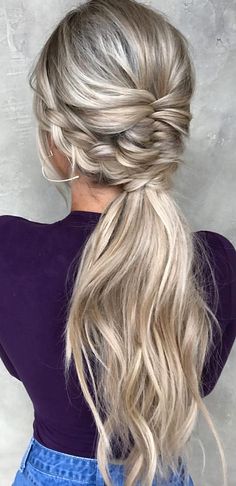 Bridesmaid Ponytail, Up Ponytail, Long Hair Ponytail, Long Blonde, Prom Hairstyles, Teen Hairstyles, Wedding Hairstyles For Long Hair