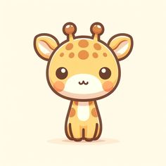 a cartoon giraffe is standing with its eyes closed