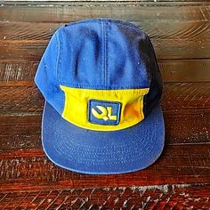 Authentic Quiet Life 5 Panel Camper. Navy Blue With Yellow Gold Front Panel, Ql Sewn On Patch And Nylon Closure Strap. Brand New W/O Tags.. Adjustable Blue Hat For Camping, Retro Blue Hats For Outdoor, Blue Casual Snapback Hat For Outdoor Activities, Adjustable Blue Baseball Cap For Camping, Blue Curved Brim Hat For Camping, Blue Retro Snapback Hat For Outdoor, Retro Blue Snapback Hat For Outdoor, Retro Blue 5-panel Hat, Casual Blue Hats For Camping