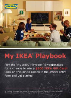 an advertisement for the ikea playbook shows people eating and drinking in their living room