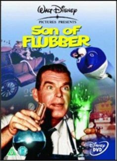 the poster for son of flubber shows a man holding a glass with liquid in it