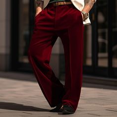 Season:Spring   Fall; Fabric:Velvet; Gender:Men's; Style:Chic  Modern,Casual,Fashion; Occasion:Holiday,Daily,Business; Fit Type:Regular Fit; Function:Comfort; Waistline:Mid Waist; Pattern:Grid / Plaid; Design:Straight Leg,Front Pocket; Pants Type:Dress Pants,Trousers,Casual Pants,Velvet Pants; Fly Type:Button; Front page:FF; Listing Date:09/11/2023; Hips:; Length:; Waist:; Fit US Size:null; Fit UK Size:null; Fit EU Size:null Men's Dress Pants, Graduation Outfits, Trousers Casual, Mens Dress Pants, Summer Concert, Graduation Outfit, Velvet Fashion, Velvet Pants, Casual Chic Style