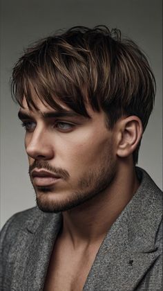 Master Your Look with Classic Mens Haircut Caesar Cut Men ðŸŒˆ