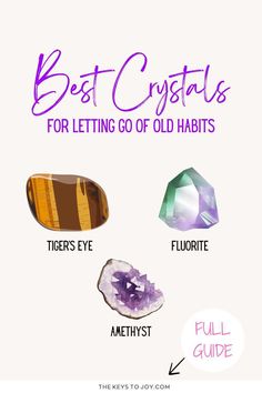 Transform your life with the best crystals for letting go of old habits. Explore their soothing energies and how they can aid in breaking free from negative patterns. Learn more on our website: https://thekeystojoy.com Crystals For Letting Go, Best Crystals, Emotional Baggage, Being Used Quotes, Abraham Hicks Quotes, Success Affirmations, Embrace Change