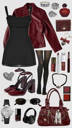 Winter Night Out Dress, Italian Restaurant Date Outfit, Dark Feminine Era Outfits, Dark Feminine Business Outfits, Dark Glamour Aesthetic Outfit, Causal Vampire Outfit, Closet Aesthetic Dark, Dark Feminine Clothing Aesthetic, Dark Coquette Casual Outfits