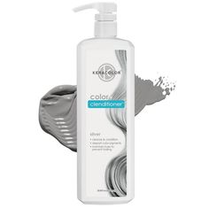 Keracolor Clenditioner Hair Dye in Silver is a semi-permanent color depositing conditioner that delivers a sleek, metallic silver tone while providing exceptional conditioning benefits. The 33.8 oz formula combines vibrant color enhancement with deep hydration, making it ideal for achieving a sophisticated, silver sheen while keeping your hair soft and manageable. Perfect for those who want to embrace a contemporary, chic look with minimal maintenance, this clenditioner offers both striking color and nourishing care in one easy step. Keracolor Clenditioner, Silver Grey Hair Dye, Color Depositing Conditioner, Revlon Colorsilk, Grey Hair Dye, Salt And Pepper Hair, Silver Grey Hair, Semi Permanent Hair Color, Contemporary Chic