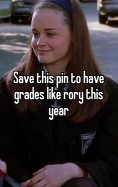 a girl with long hair wearing a headband smiles at the camera and says save this pin to have grads like roxy this year