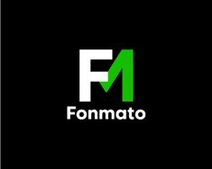 the logo for f4 formato is shown in green and white on a black background