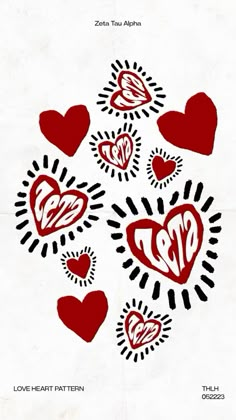 the cover art for love's heart pattern, which features hearts and sunbursts