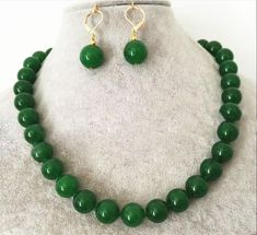 Store Categories Store Categories Other Natural 6/8/10/12/14mm Green Jade Round Gemstone Beads Necklace 18" Earring Set Product Description Item Description: Size : 6/8/10/12/14mm Quantity:  1 Set Length: 18" Condition: New If you want to buy more , please contact us . Thanks ! &&&&: Sale the items does not include box.   Payment We accept only PayPal payment. A non-payment dispute will be opened if full payment is not received after 14 days of auction. Delivery details Item will be shipped with Gemstone Beaded Necklace, Paypal Payment, Pink Beads, Green Jade, Beaded Necklaces, Fashion Jewelry Necklaces, Beads Necklace, Jade Green, Fashion Watches