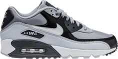 Air Max 90 Essential 'Grey Black' | GOAT Air Max 90 Leather, Edm Outfits, Chelsea Boots Men, Black Silhouette, Nike Air Max 90, Curator Style, Air Max Sneakers, Boots Men, Sneakers Fashion